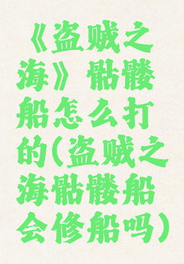 《盗贼之海》骷髅船怎么打的(盗贼之海骷髅船会修船吗)