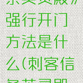 《刺客信条英灵殿》强行开门方法是什么(刺客信条英灵殿强行开门)