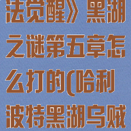 《哈利波特魔法觉醒》黑湖之谜第五章怎么打的(哈利波特黑湖乌贼)