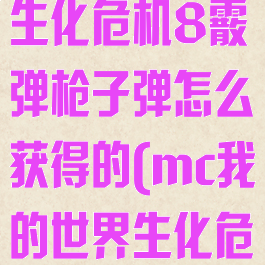 《我的世界》生化危机8霰弹枪子弹怎么获得的(mc我的世界生化危机)