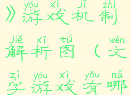 《文字游戏》游戏机制解析图(文字游戏有哪些类型)