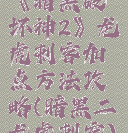 《暗黑破坏神2》龙虎刺客加点方法攻略(暗黑二龙虎刺客)
