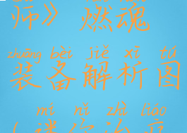 《迷你治疗师》燃魂装备解析图(迷你治疗师攻略)
