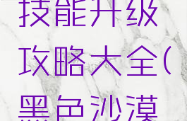 《黑色沙漠》手游技能升级攻略大全(黑色沙漠技能经验是什么)