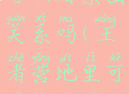 王者营地里可以看亲密关系吗(王者营地里可以看亲密关系吗知乎)