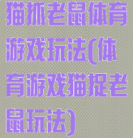猫抓老鼠体育游戏玩法(体育游戏猫捉老鼠玩法)