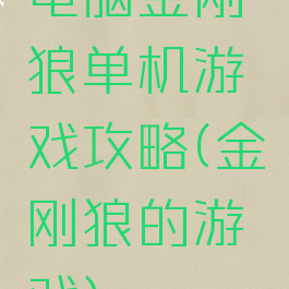 电脑金刚狼单机游戏攻略(金刚狼的游戏)