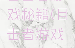 目击者游戏秘籍(目击者游戏秘籍大全)