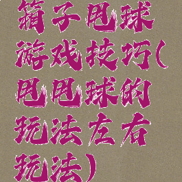 箱子甩球游戏技巧(甩甩球的玩法左右玩法)