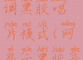 网易云怎么调黑胶唱片模式(网易云黑胶音效设置)