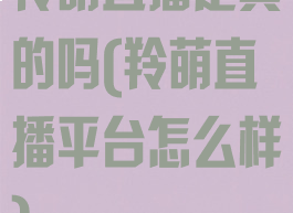 羚萌直播是真的吗(羚萌直播平台怎么样)