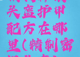 精制秘银头盔护甲配方在哪里(精制密银头盔)