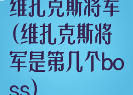 维扎克斯将军(维扎克斯将军是第几个boss)