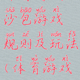 体育游戏丢沙包游戏规则及玩法(体育游戏扔沙包)