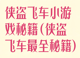 侠盗飞车小游戏秘籍(侠盗飞车最全秘籍)