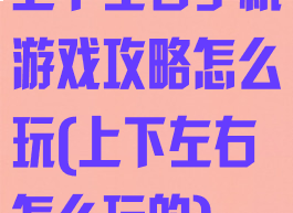 上下左右手机游戏攻略怎么玩(上下左右怎么玩的)