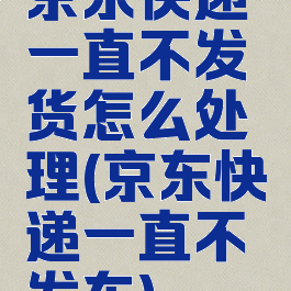 京东快递一直不发货怎么处理(京东快递一直不发车)