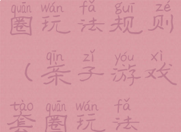 亲子游戏套圈玩法规则(亲子游戏套圈玩法规则视频)