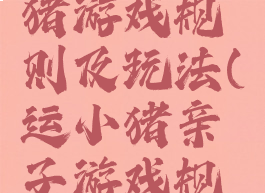亲子赶小猪游戏规则及玩法(运小猪亲子游戏规则)