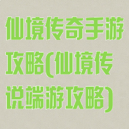 仙境传奇手游攻略(仙境传说端游攻略)