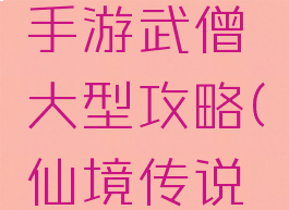 仙境传说手游武僧大型攻略(仙境传说武僧技能)