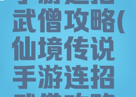 仙境传说手游连招武僧攻略(仙境传说手游连招武僧攻略视频)