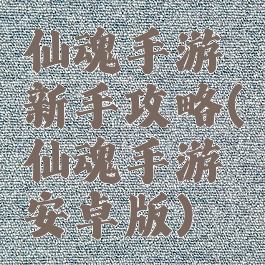 仙魂手游新手攻略(仙魂手游安卓版)