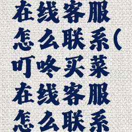 叮咚买菜在线客服怎么联系(叮咚买菜在线客服怎么联系人工)