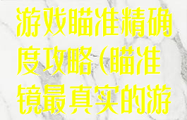 史上最变态的游戏瞄准精确度攻略(瞄准镜最真实的游戏)