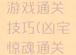 午夜凶宅游戏通关技巧(凶宅惊魂通关攻略)