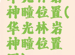 华光林岩神瞳位置(华光林岩神瞳位置图)