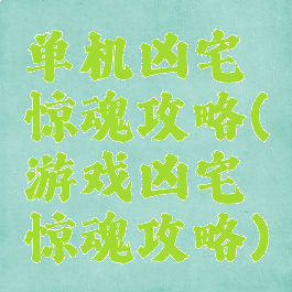 单机凶宅惊魂攻略(游戏凶宅惊魂攻略)