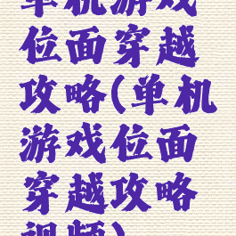 单机游戏位面穿越攻略(单机游戏位面穿越攻略视频)