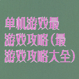 单机游戏最囧游戏攻略(最囧游戏攻略大全)