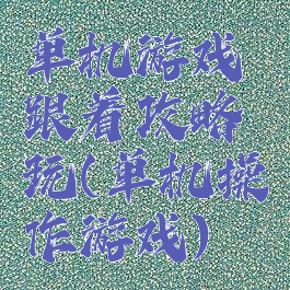 单机游戏跟着攻略玩(单机操作游戏)