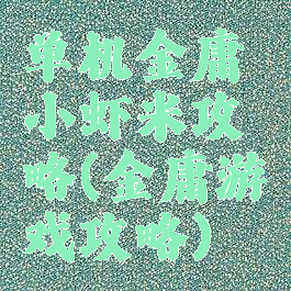 单机金庸小虾米攻略(金庸游戏攻略)