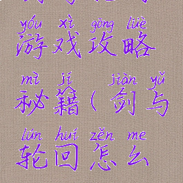 剑与轮回游戏攻略秘籍(剑与轮回怎么玩)