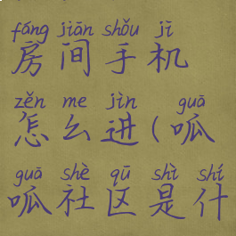 呱呱社区房间手机怎么进(呱呱社区是什么)