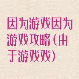 因为游戏因为游戏攻略(由于游戏戏)