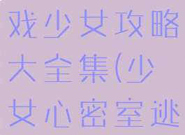 密室逃脱游戏少女攻略大全集(少女心密室逃脱游戏)