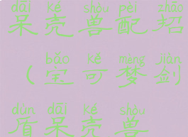 宝可梦剑盾呆壳兽配招(宝可梦剑盾呆壳兽性格配招)