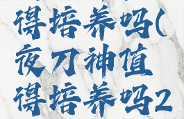夜刀神值得培养吗(夜刀神值得培养吗2021)