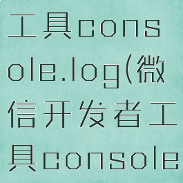 微信开发者工具console.log(微信开发者工具console是灰色)