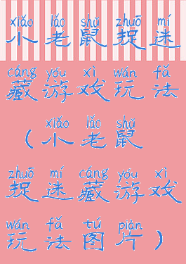 小老鼠捉迷藏游戏玩法(小老鼠捉迷藏游戏玩法图片)