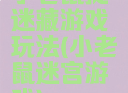 小老鼠捉迷藏游戏玩法(小老鼠迷宫游戏)