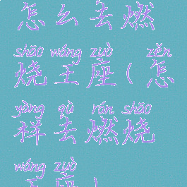 怎么去燃烧王座(怎样去燃烧王座)