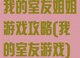 我的室友姐姐游戏攻略(我的室友游戏)