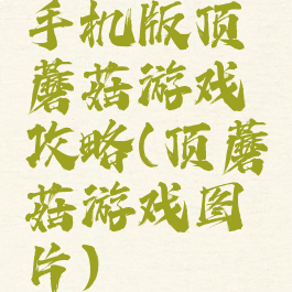 手机版顶蘑菇游戏攻略(顶蘑菇游戏图片)