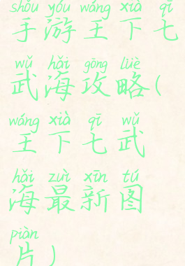手游王下七武海攻略(王下七武海最新图片)