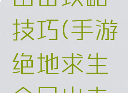 手游绝地求生全民出击攻略技巧(手游绝地求生全民出击攻略技巧大全)